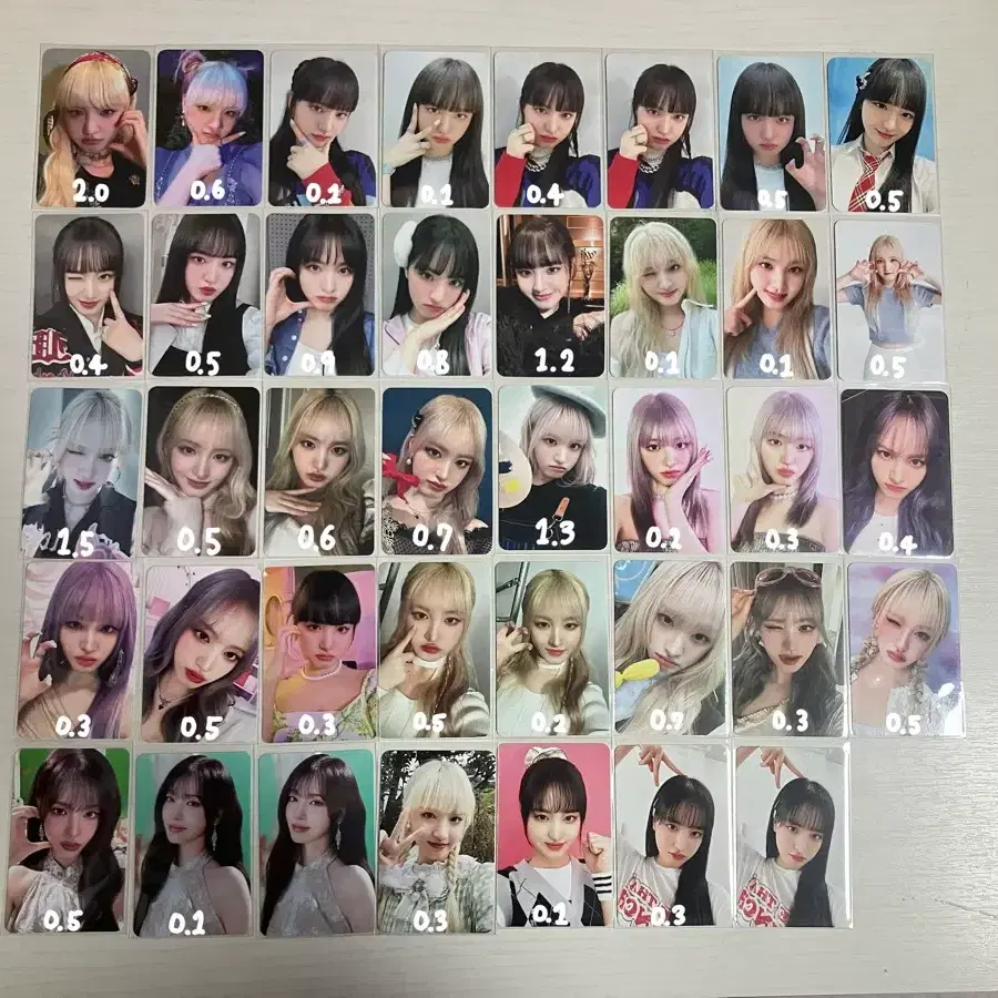 뒤에 많음)아이브 팬콘 포카팩 포카 5