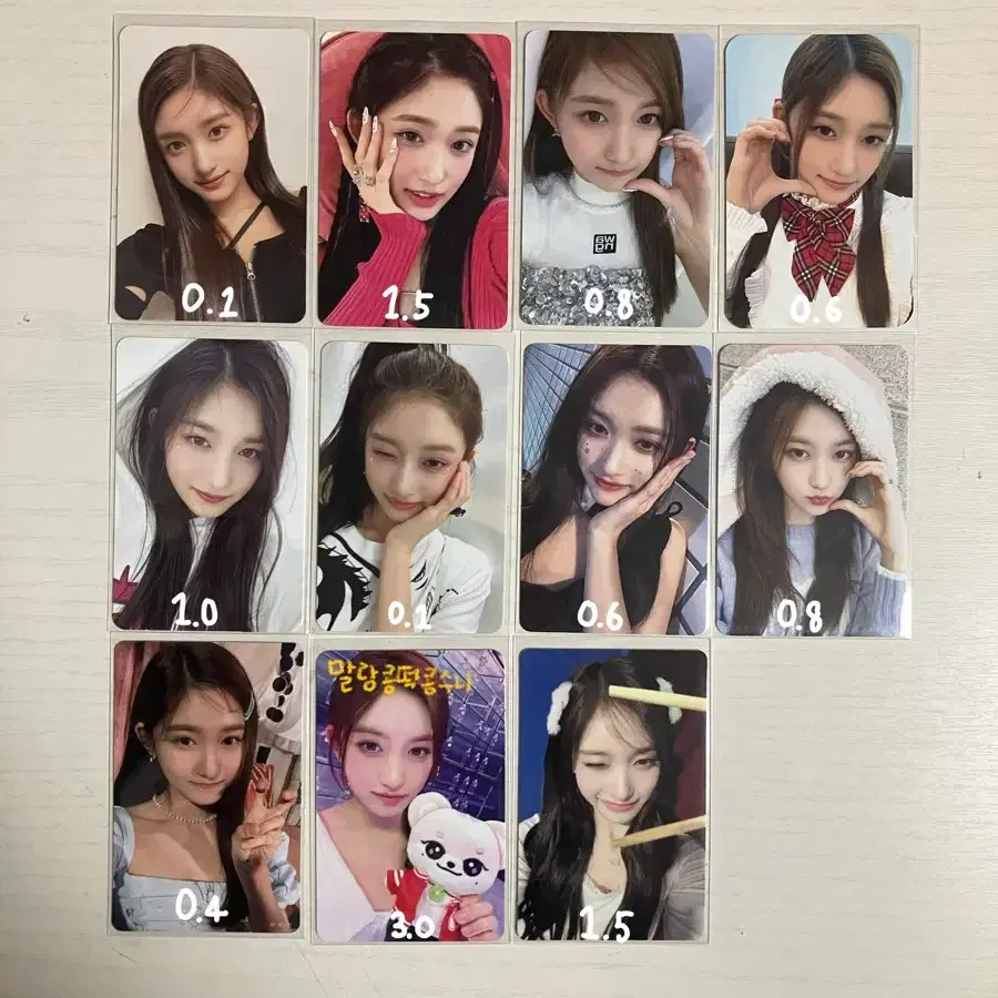 뒤에 많음)아이브 팬콘 포카팩 포카 6