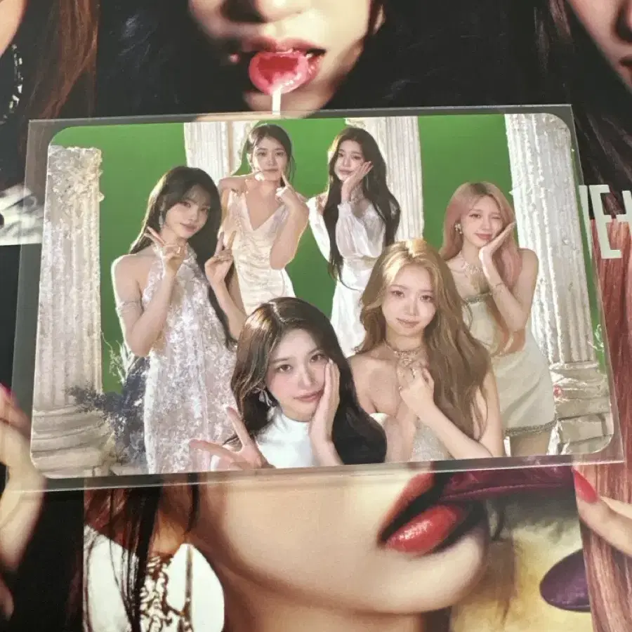 아이브 팬콘 트래카 단체 포카