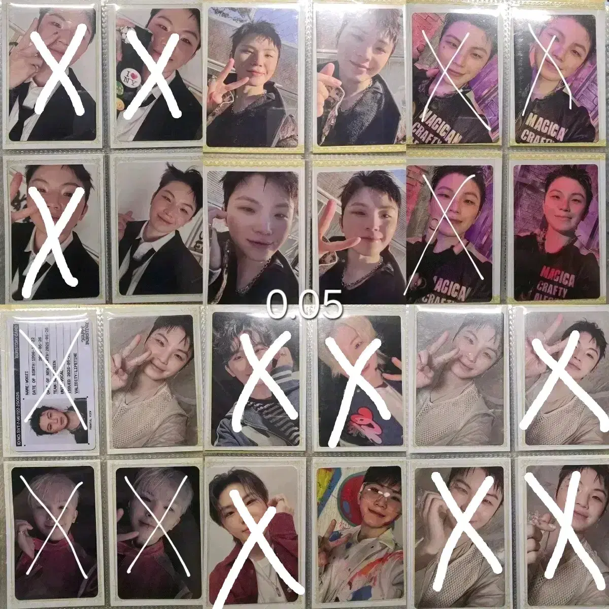 세븐틴 우지 포카 포토카드 양도 판매 분철 5