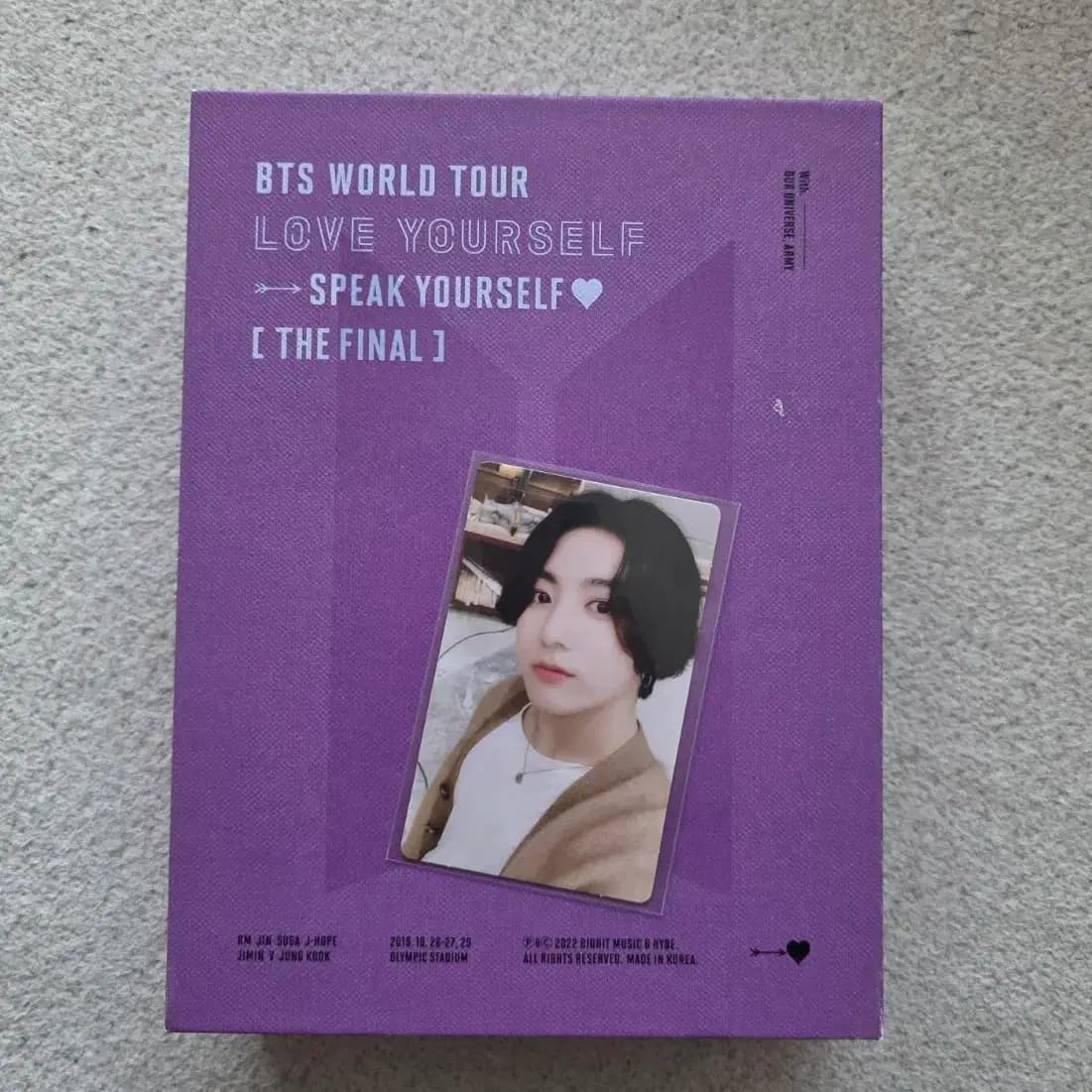 방탄 럽셀 스픽콘 스파콘 디코 디비디 정국 포카 앨범 bts jk