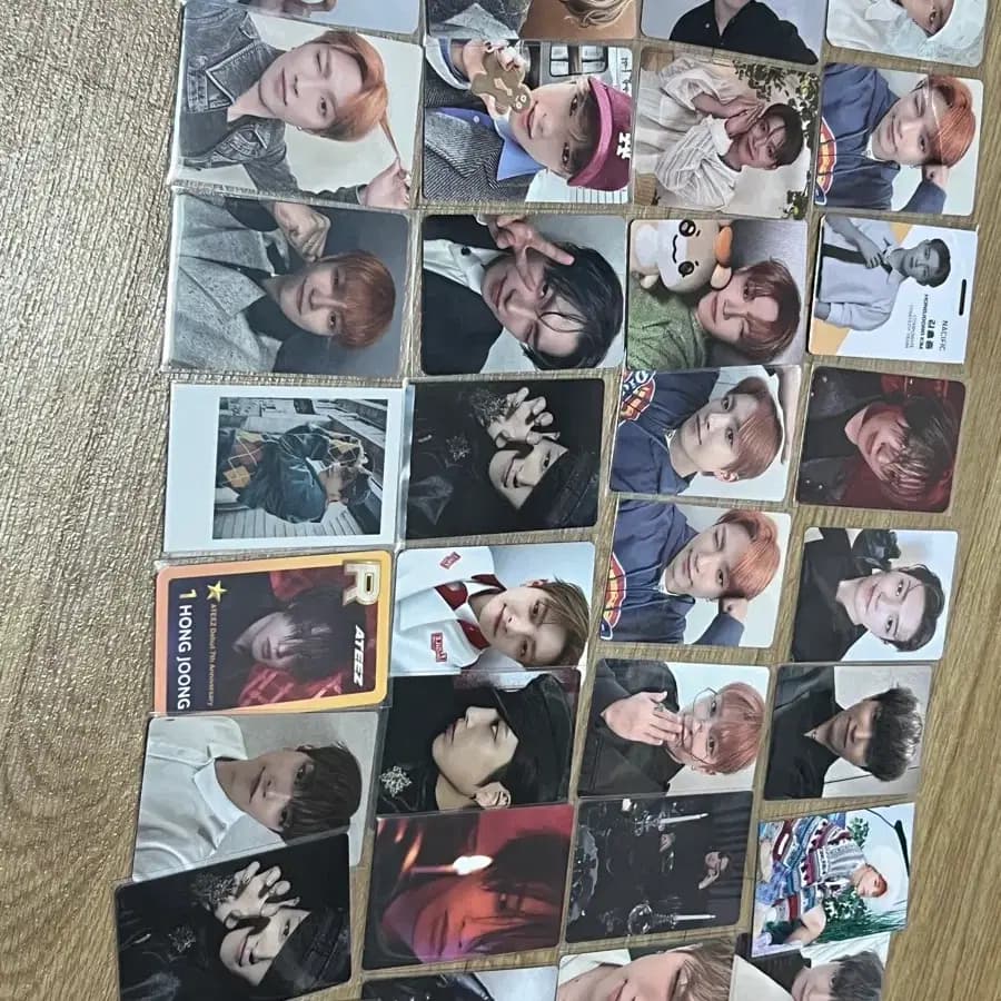 에이티즈 홍중 미공포 포카 정리해료 ~~~
