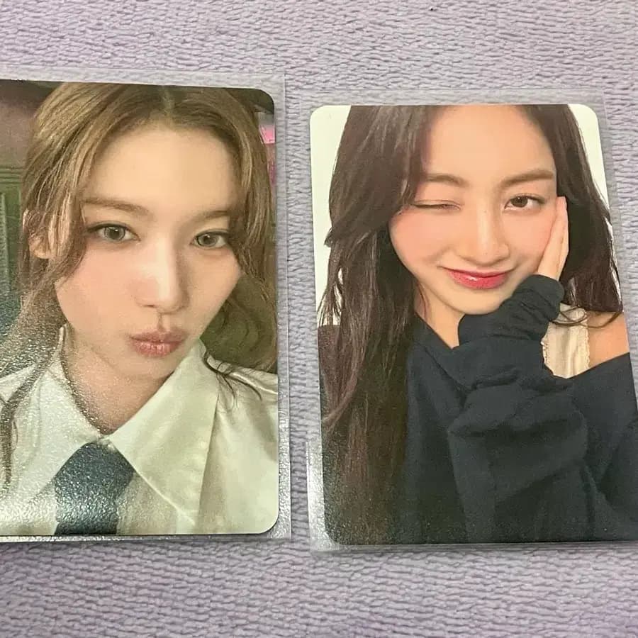 트와이스 사나 지효 포카 1