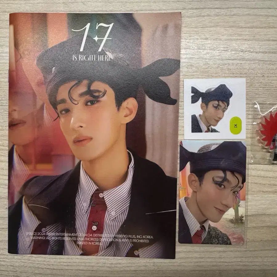 세븐틴 베스트 앨범 디럭스버전 베앨 디럭스 도겸 포카 띠부실 키링