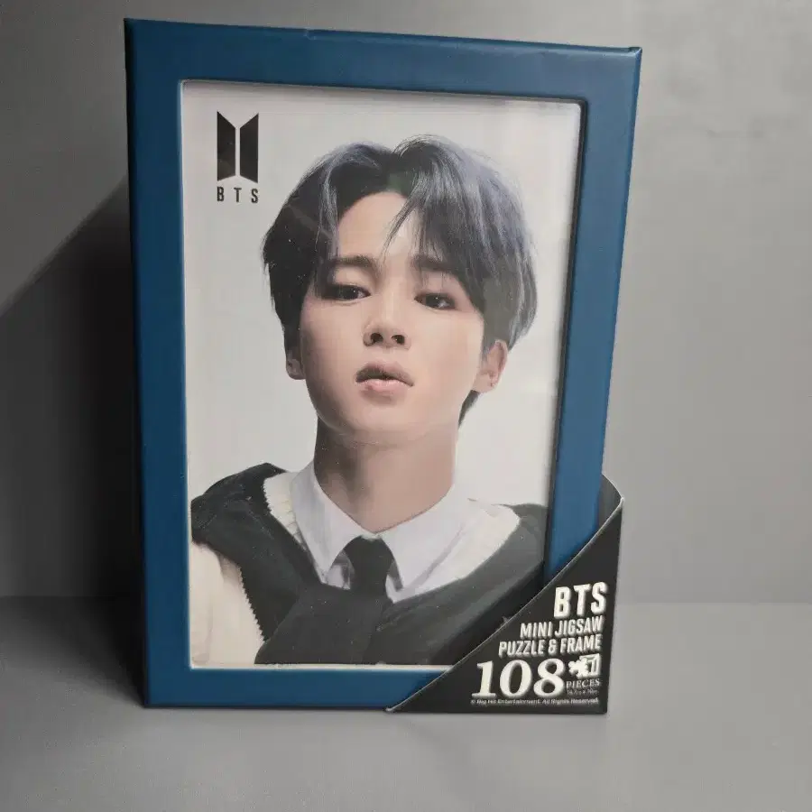 더이상X)BTS 지민 액자 퍼즐+클립보드+노트+비공굿 포토카드+스티커