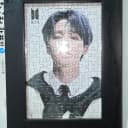 더이상X)BTS 지민 액자 퍼즐+클립보드+노트+비공굿 포토카드+스티커 2