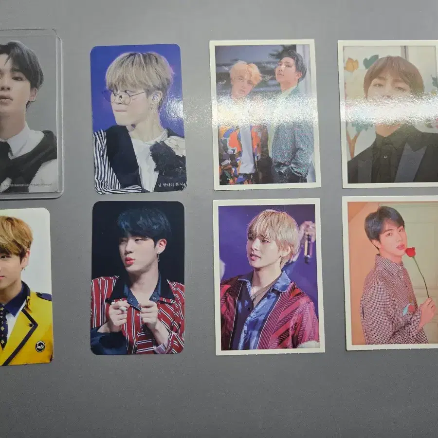 더이상X)BTS 지민 액자 퍼즐+클립보드+노트+비공굿 포토카드+스티커 4