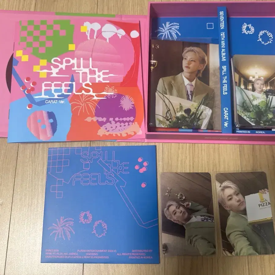 세븐틴 Spill The Feels 캐럿반 + 호시 포카 2장