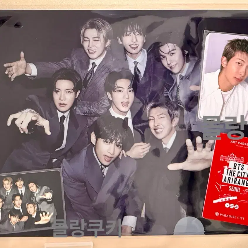 방탄 bts 단체 포카 일본위버스 특전 클리어파일 아미존 포카 2