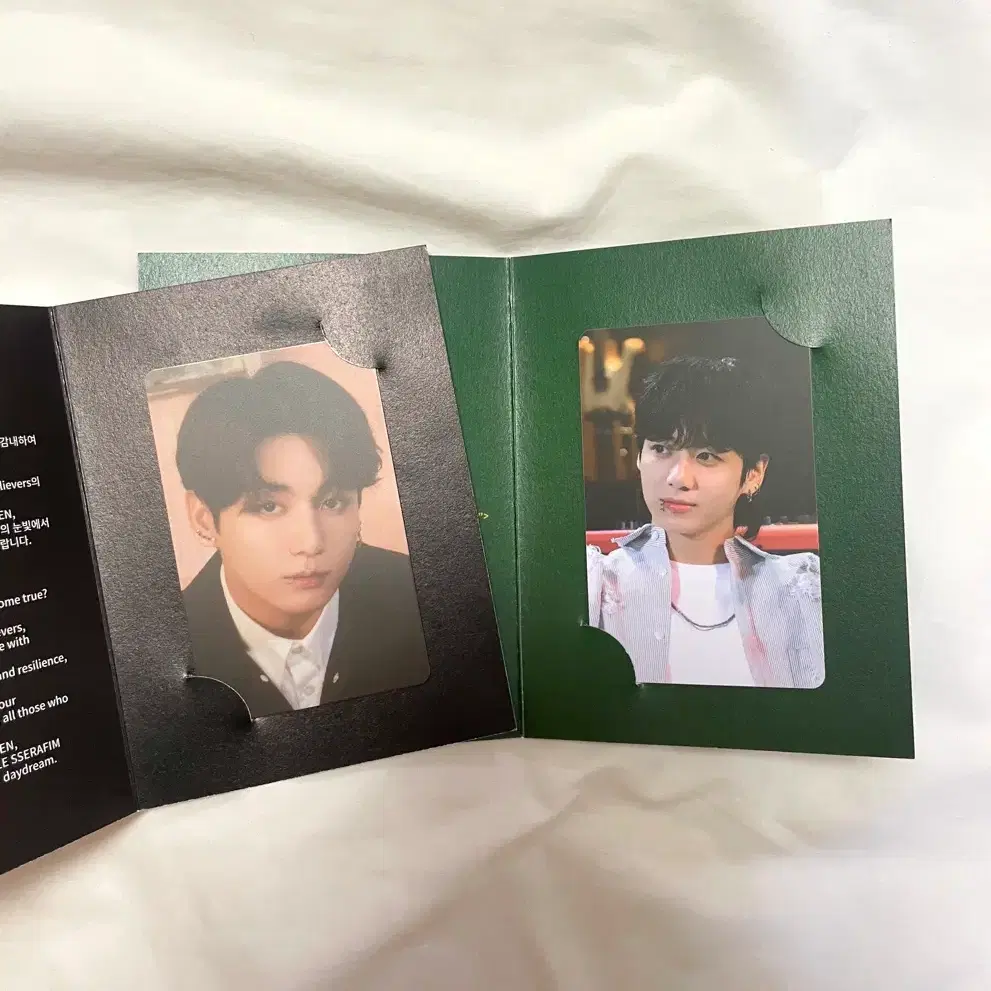 정국 골든 + 하이브 인사이트 전시회 입장 포토 티켓  포카 카드 방탄