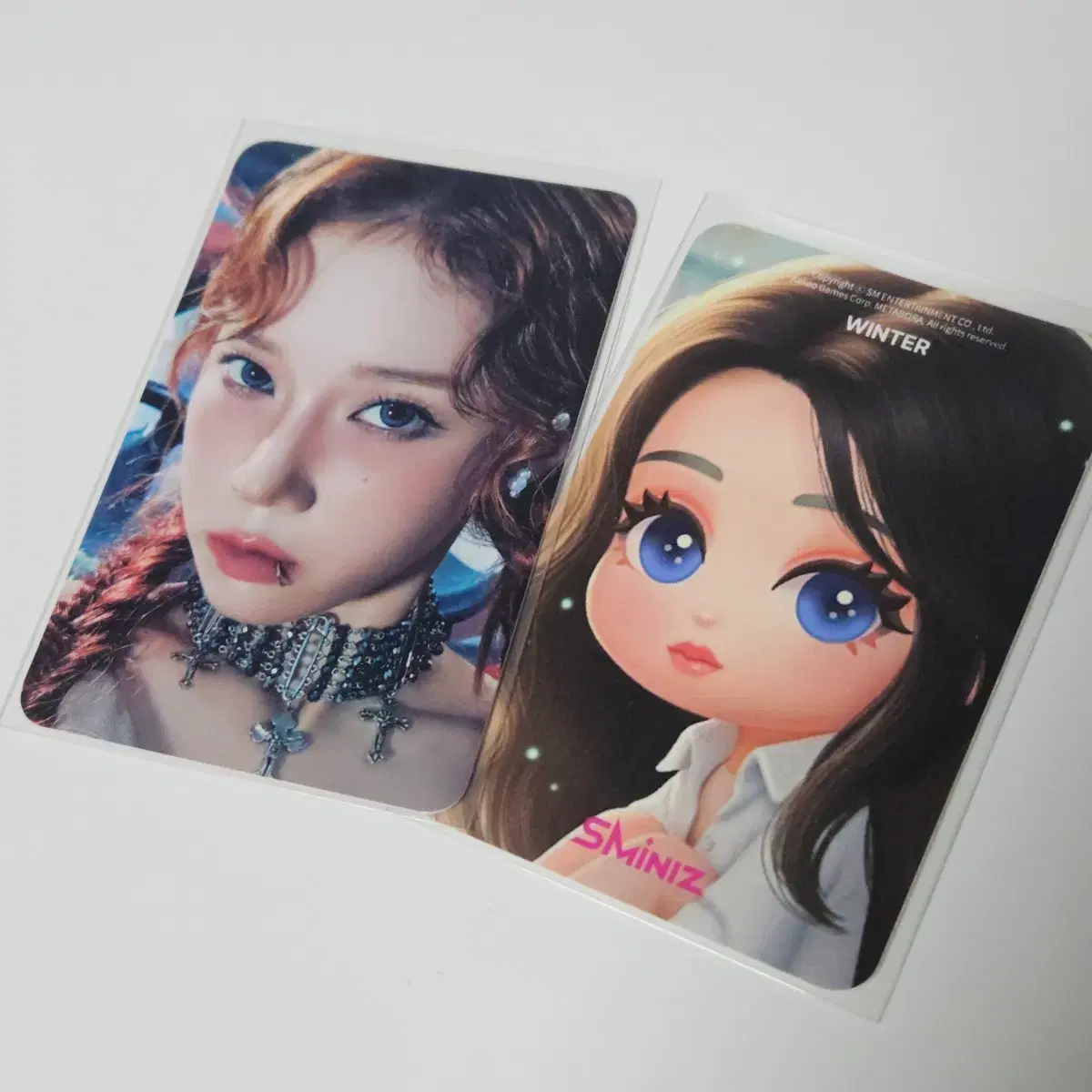 에스파 윈터 슴미니즈 sminiz 광야 팝업 포카