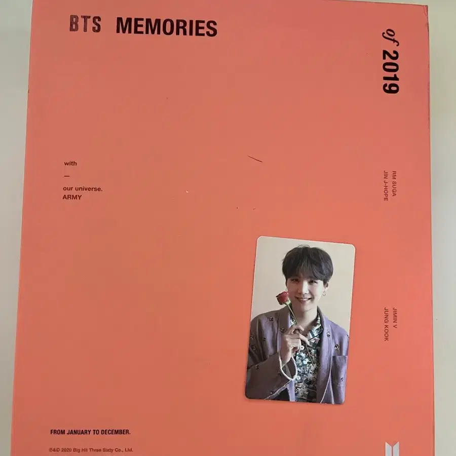 bts 방탄소년단 memories 메모리즈 dvd 2019 슈가 포카 포