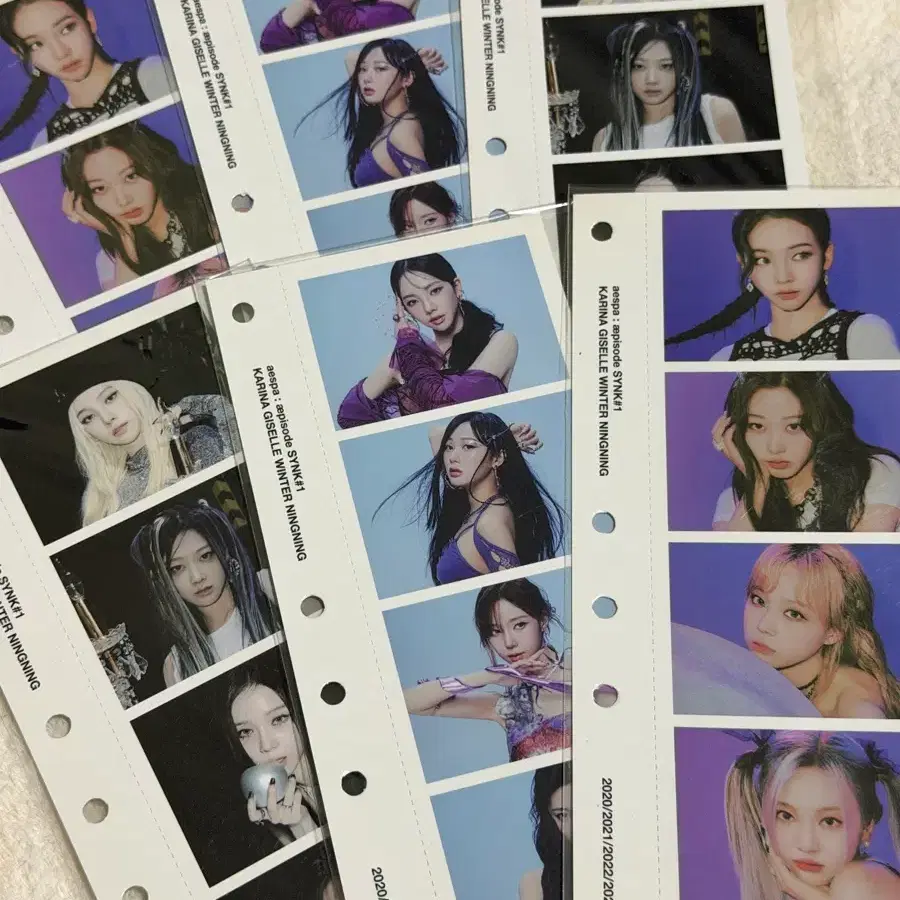 3장 1set ) 에스파 블루레이 DVD 특전 네켓 포카 카리나 윈터니