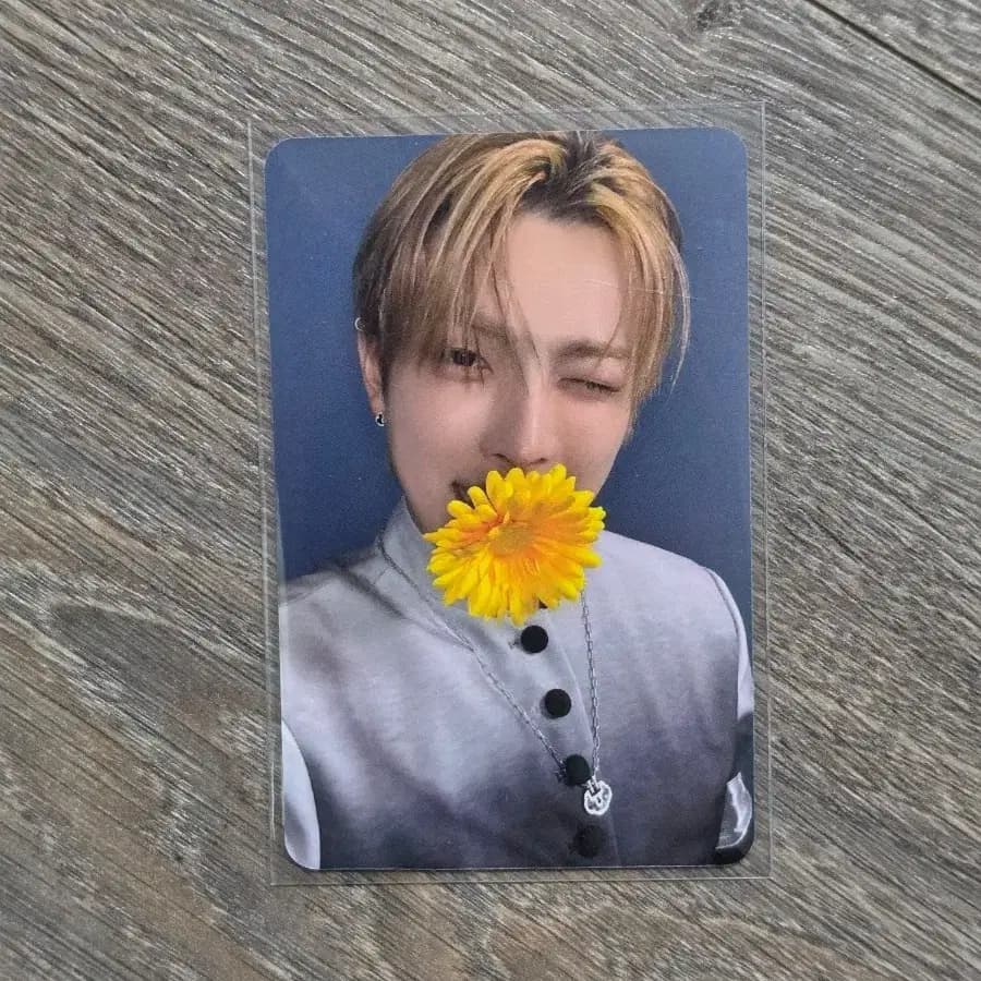 에이티즈 홍중 애플뮤직 누가꽃이게 포카 미공포 양도