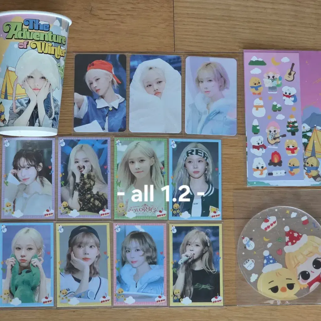 에스파 윈터 생일 카페 럭드 키링 포카홀더 포카파우치 틴케이스 2