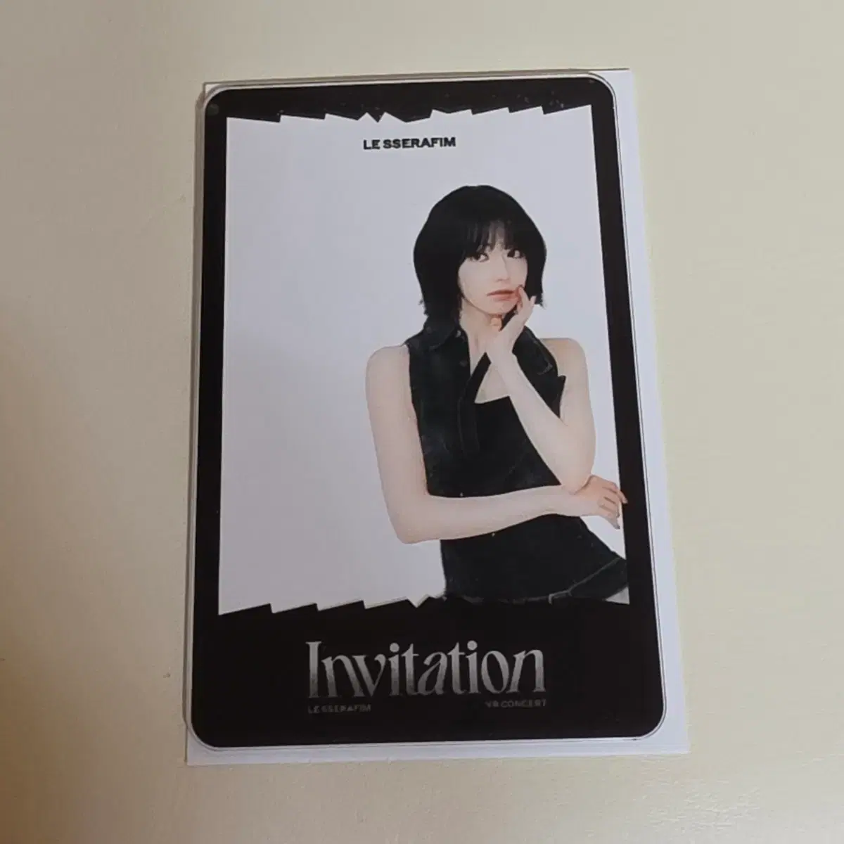 르세라핌 VR 콘서트 사쿠라 투명 포토카드 포카 1