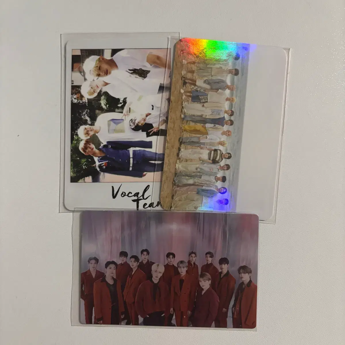 세븐틴 울싶않 보컬팀 파오럽 트레카 스필더필스 단체 특전 포카