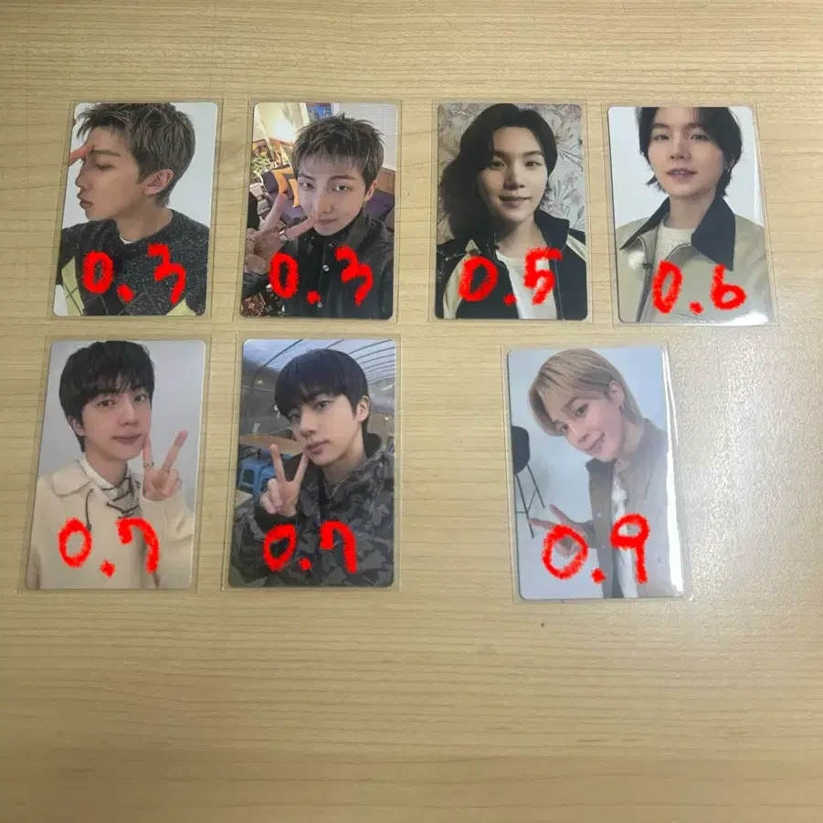 방탄소년단 아리랑 특전 포카 키링 판매