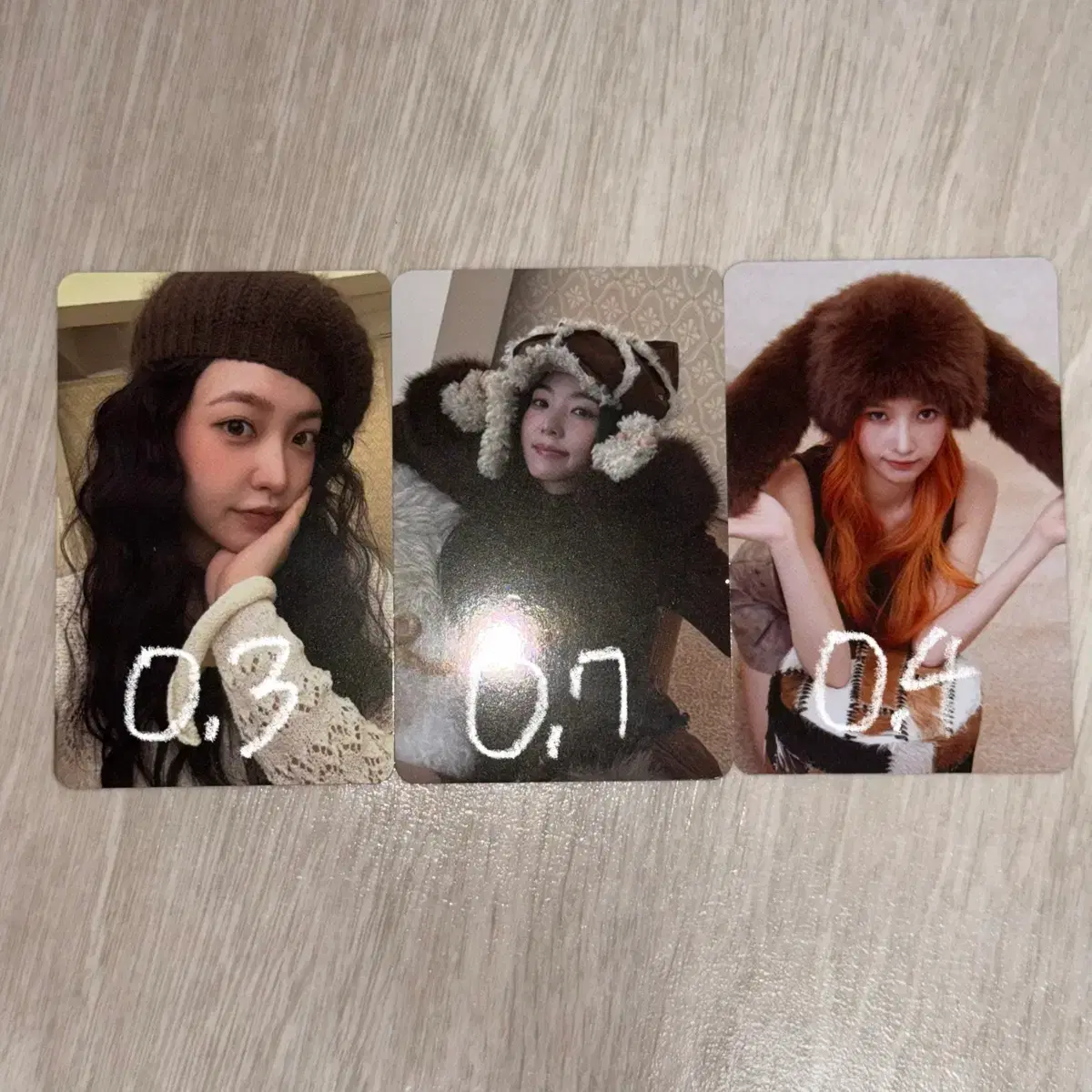 레드벨벳 시그 시즌그리팅 트레카 포카 예리 조이 아이린