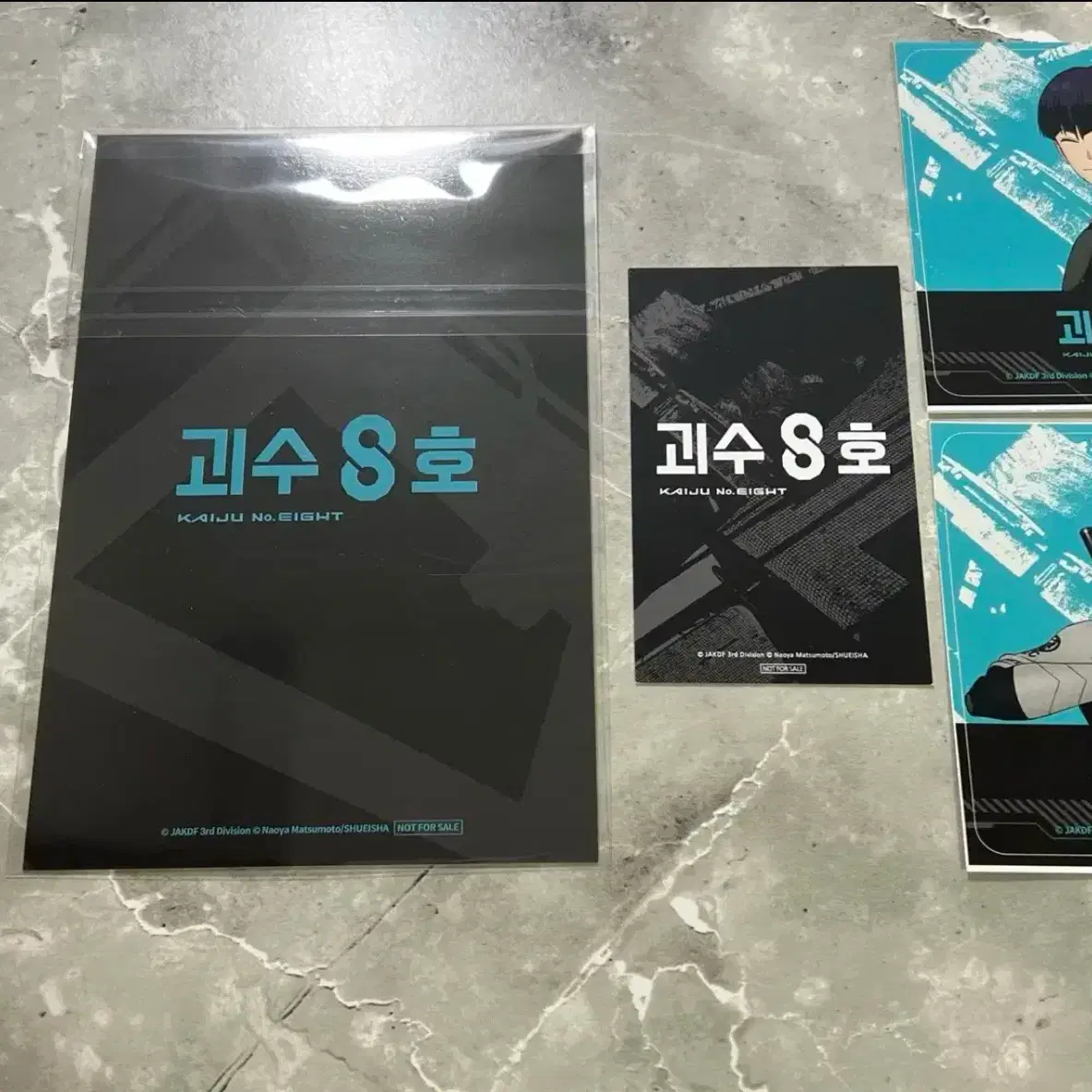 괴수8호 나루미 엽서 호시나 스티커, 포토카드(호시나, 나루미, 이하루) 2