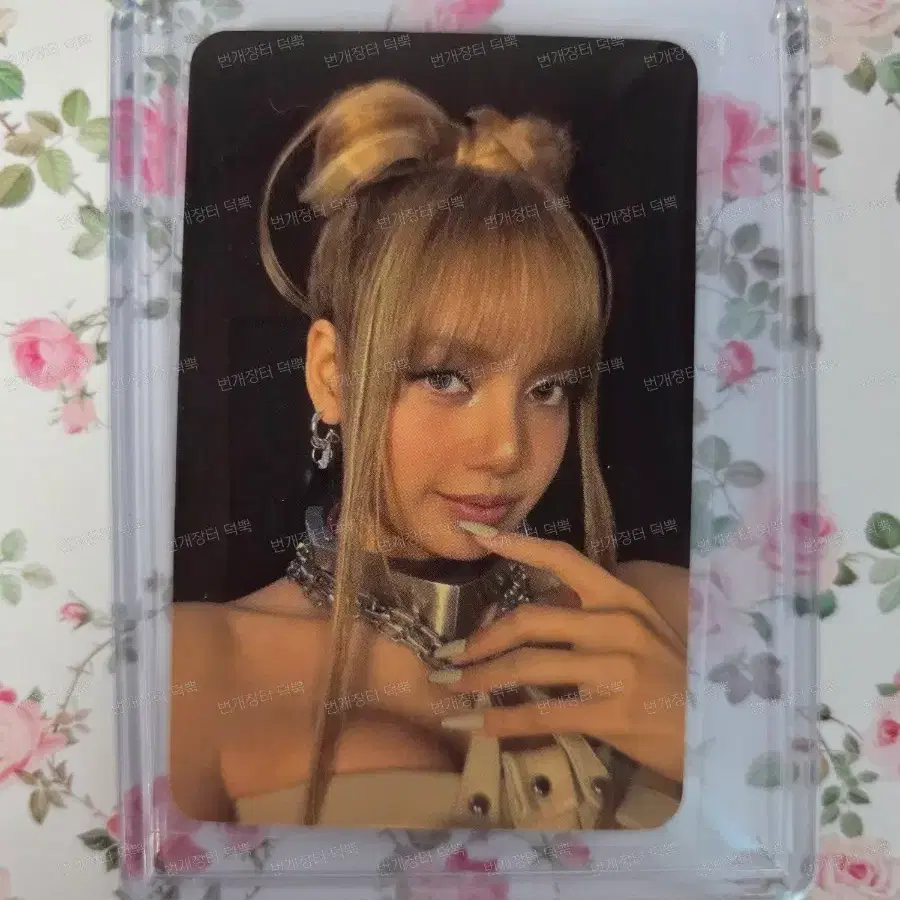 블랙핑크 블핑 포토카드 포카 데드라인 위버스 이벤트 w inner 리사