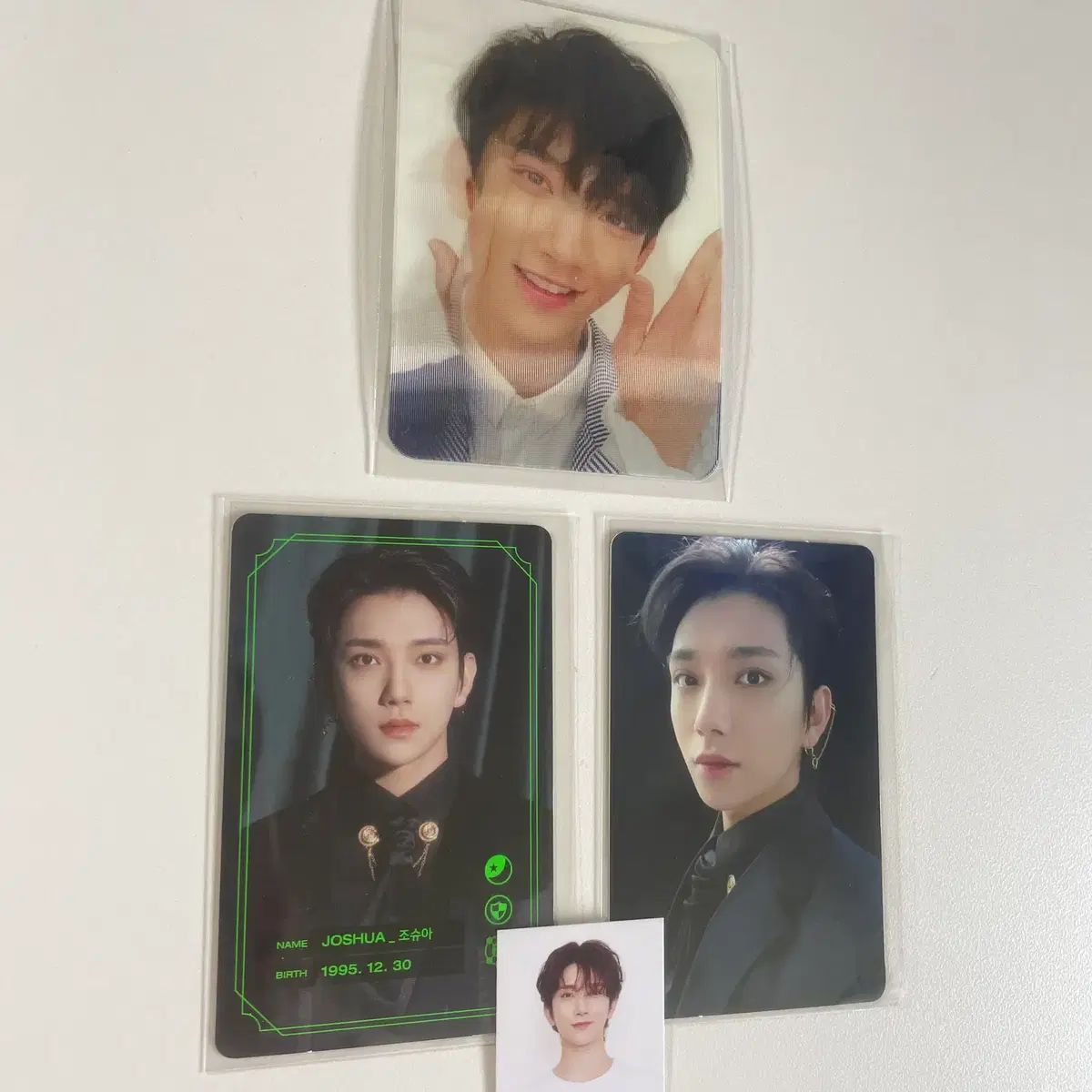 세븐틴 조슈아 디렉터스컷 렌티큘러 및 게임보이 포카와 증사