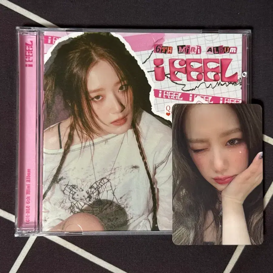 여자아이들 I feel 퀸카 쥬얼 앨범 포카 포토카드 슈화 idle