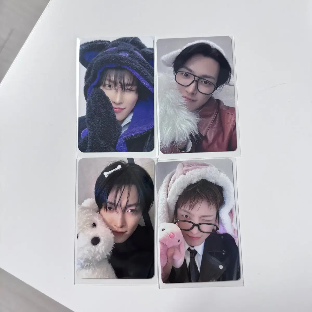 에이티즈 홍중 검정고양이 보송티즈 가나디 토끼담요 미공포 포카
