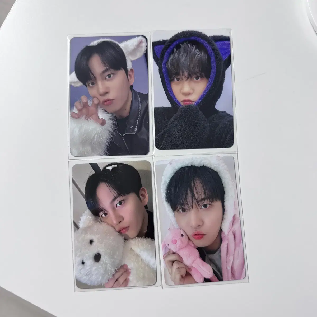 에이티즈 종호 검정고양이 보송티즈 가나디 토끼담요 미공포 포카
