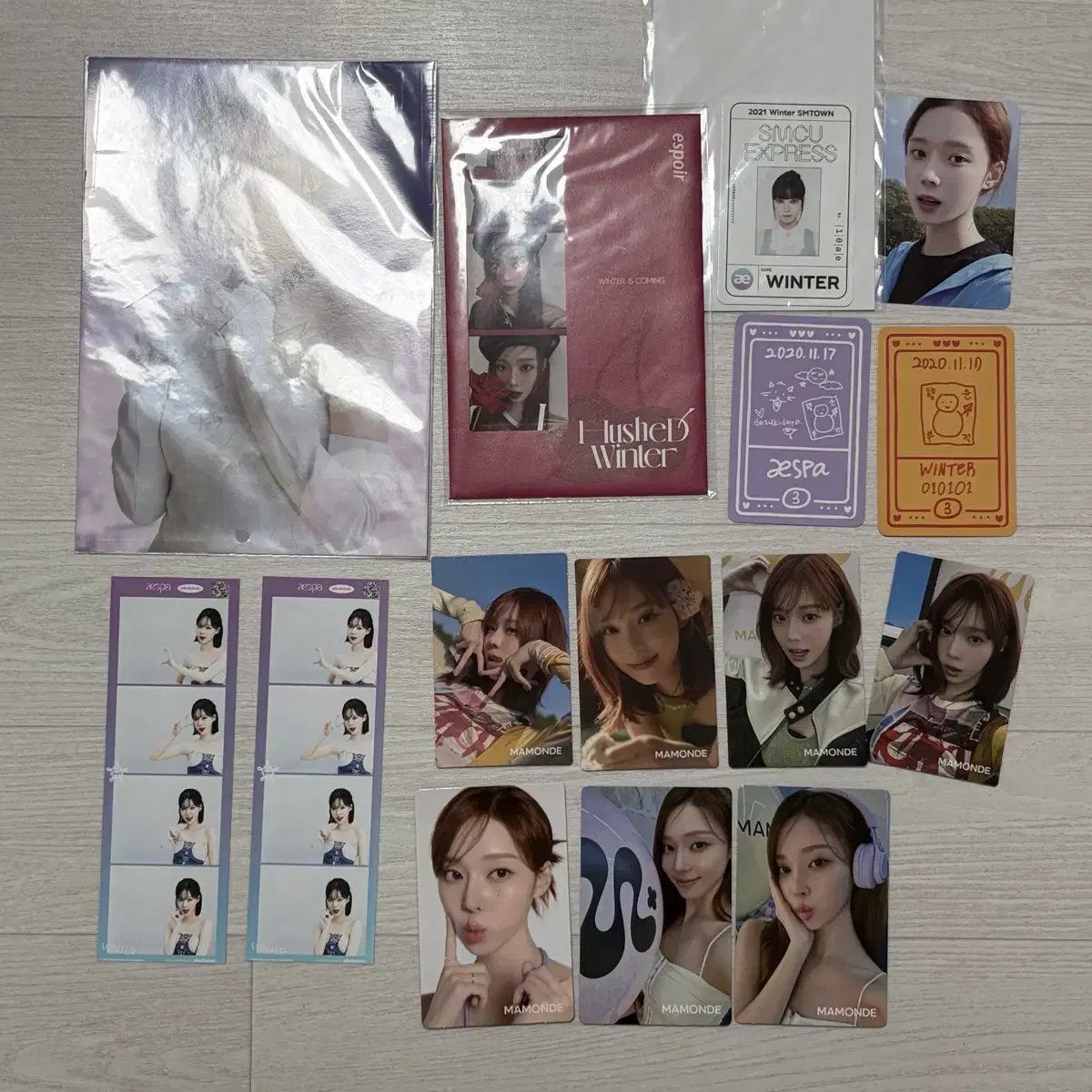 에스파 포카 데이즈드 윈터 카리나 곰돌이쩡 걸즈 세비지 마몽드 3