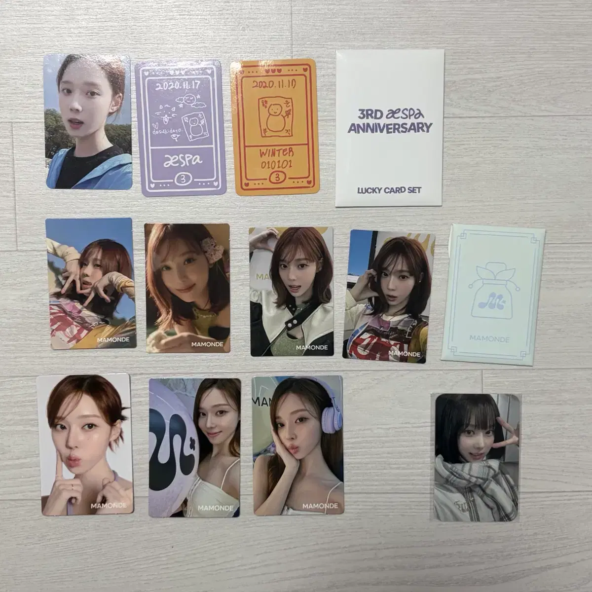 에스파 포카 데이즈드 윈터 카리나 곰돌이쩡 걸즈 세비지 마몽드 4