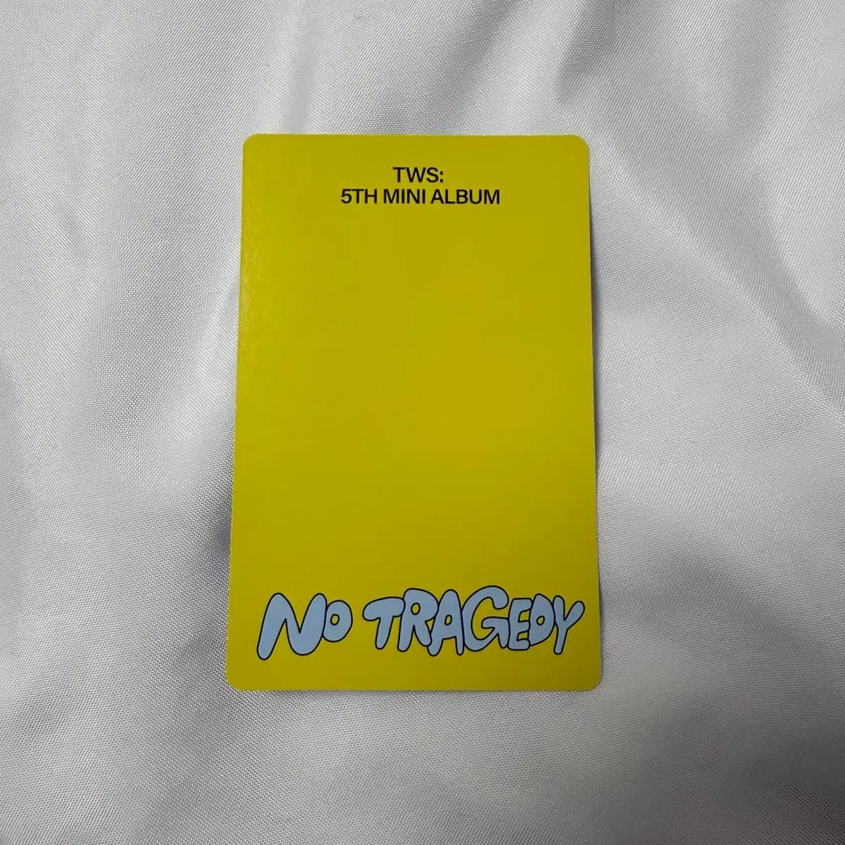 투어스 NO TRAGEDY 위버스반 유닛 포카 한류즈 신유 한진 2