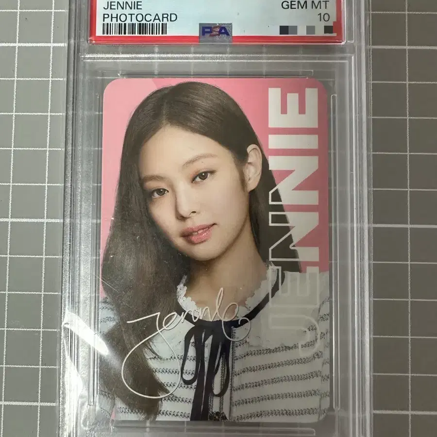 블랙핑크 제니 오레오콜라보 포토카드 psa10