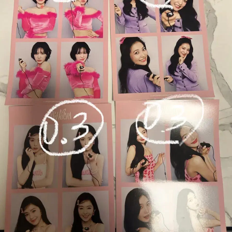 레드벨벳 포카(아이린,슬기,예리,조이,웬디), 앨범 등 2