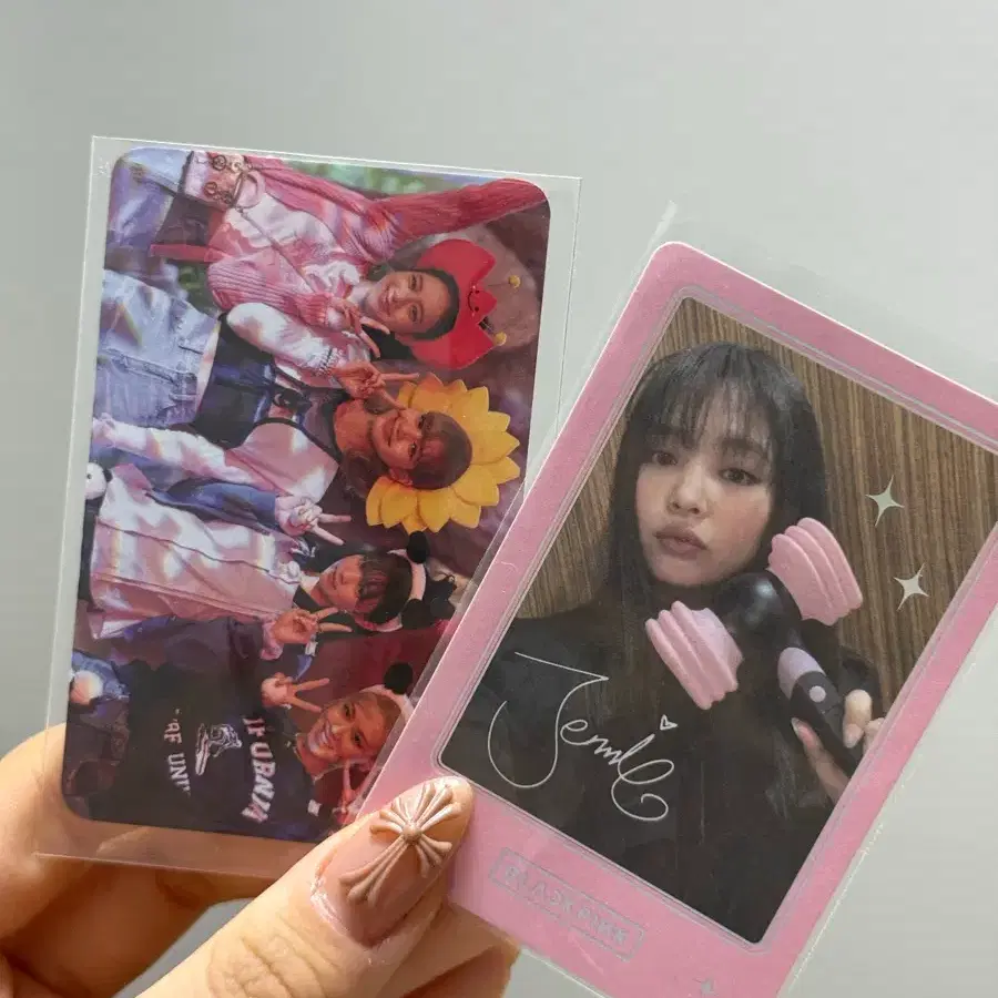 제니 뿅봉 블랙핑크 단체 포카