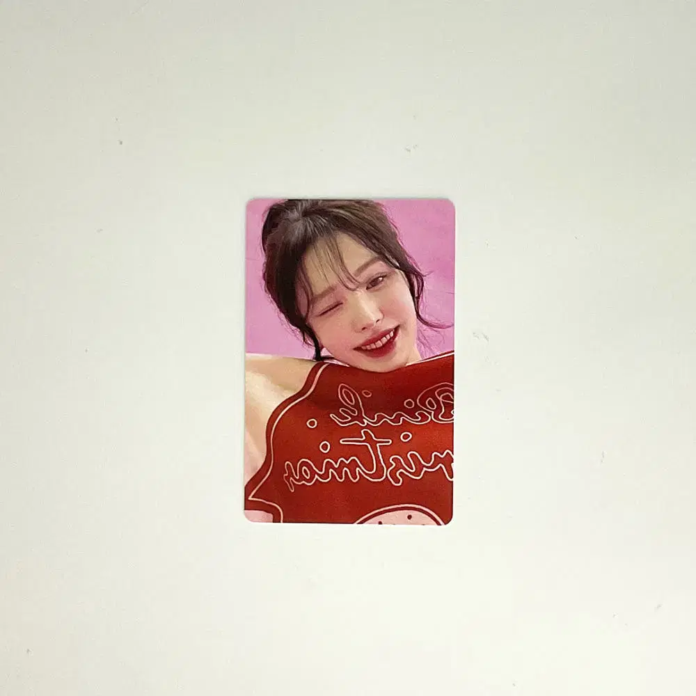 레드벨벳 웬디 2024 핑크 크리스마스 포토카드 포카 1