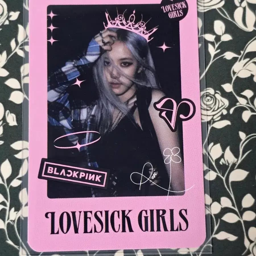 블랙핑크 블핑 포토카드 포카 럽식걸 로제 rosie  특전 롤플레잉 카드
