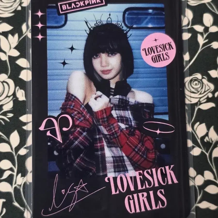 블랙핑크 블핑 포토카드 포카 럽식걸 리사 Lisa  특전 롤플레잉 카드