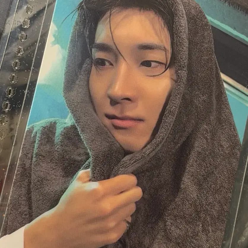 급처) 세븐틴 원우 수건원우 포카
