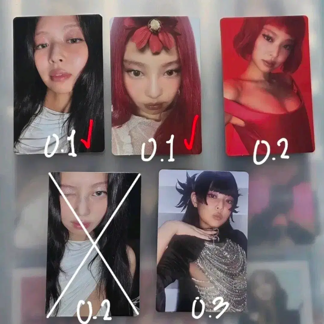 블랙핑크 제니 루비 포토카드
