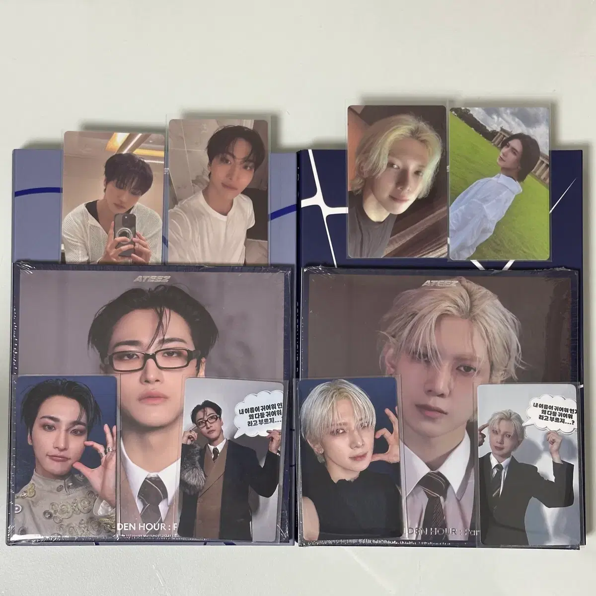 에이티즈 골든아워4 미공포 포카 포토카드 점프업 성화 여상