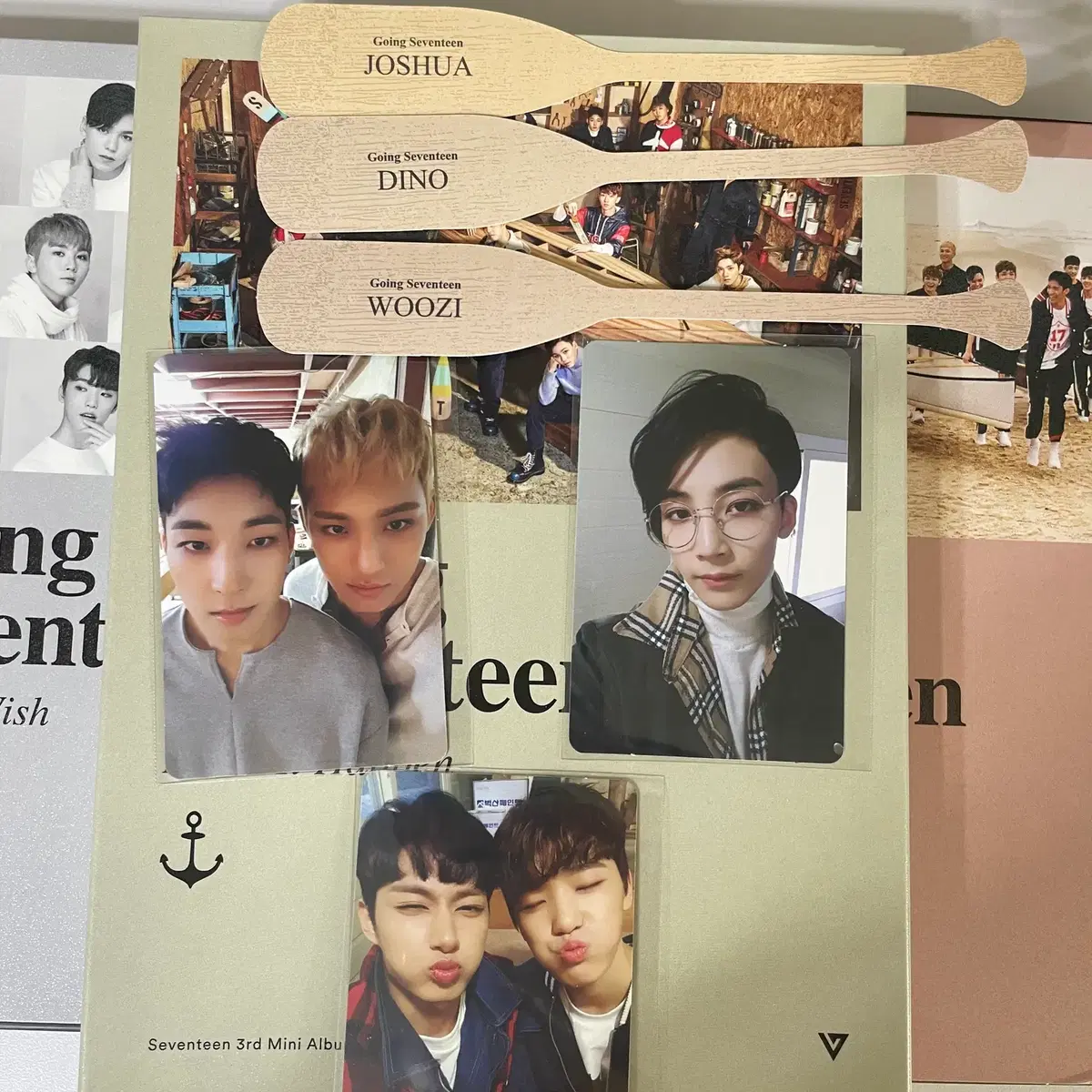 세븐틴 고잉세븐틴 원우민규, 정한, 디노, 준 포카