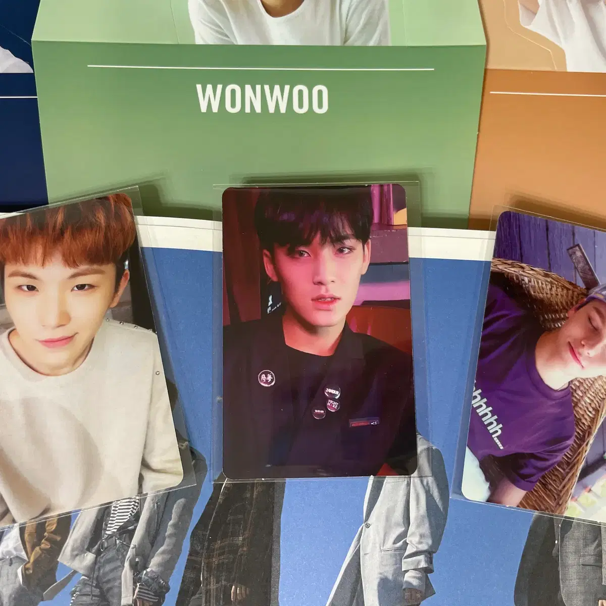 세븐틴 틴에이지 원우, 민규, 우지, 준, 버논 포카 및 구성품 2