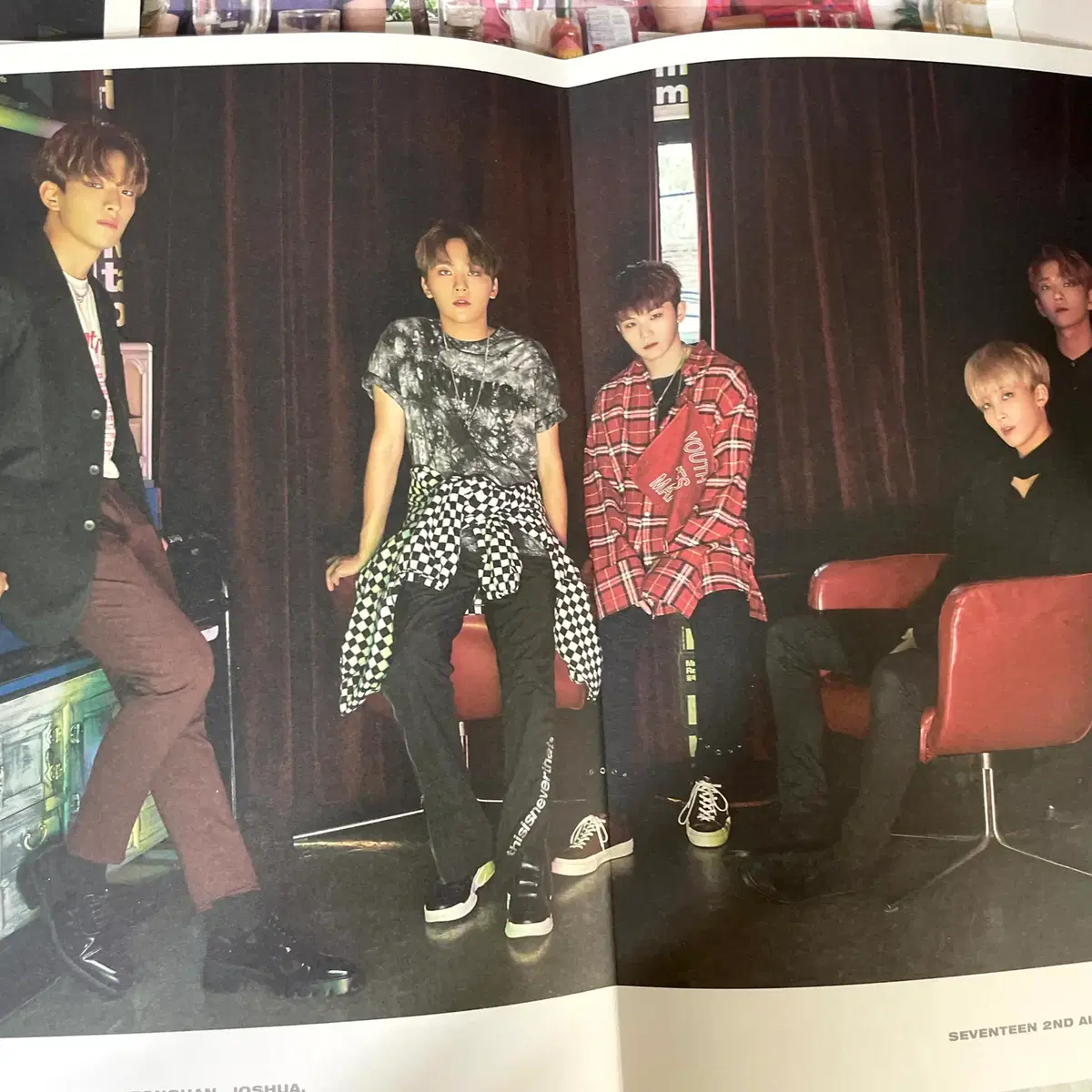 세븐틴 틴에이지 민규, 호시, 우지, 디에잇, 승관 포카 및 구성품 5