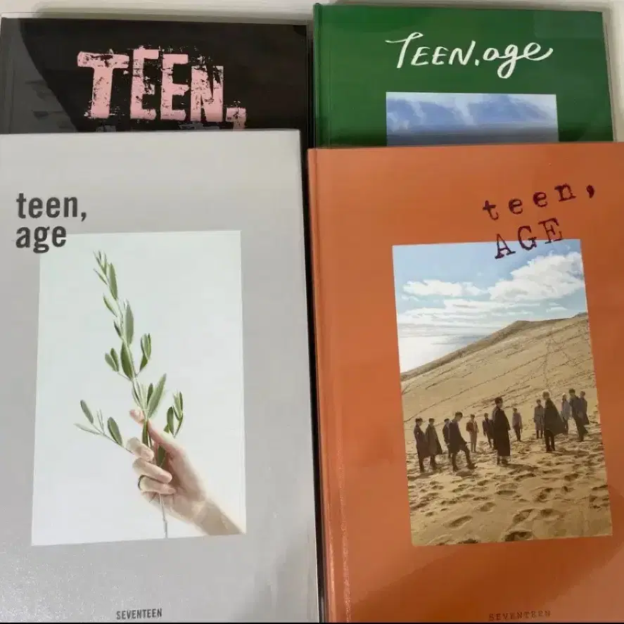 세븐틴 틴에이지 민규, 호시, 우지, 디에잇, 승관 포카 및 구성품 9