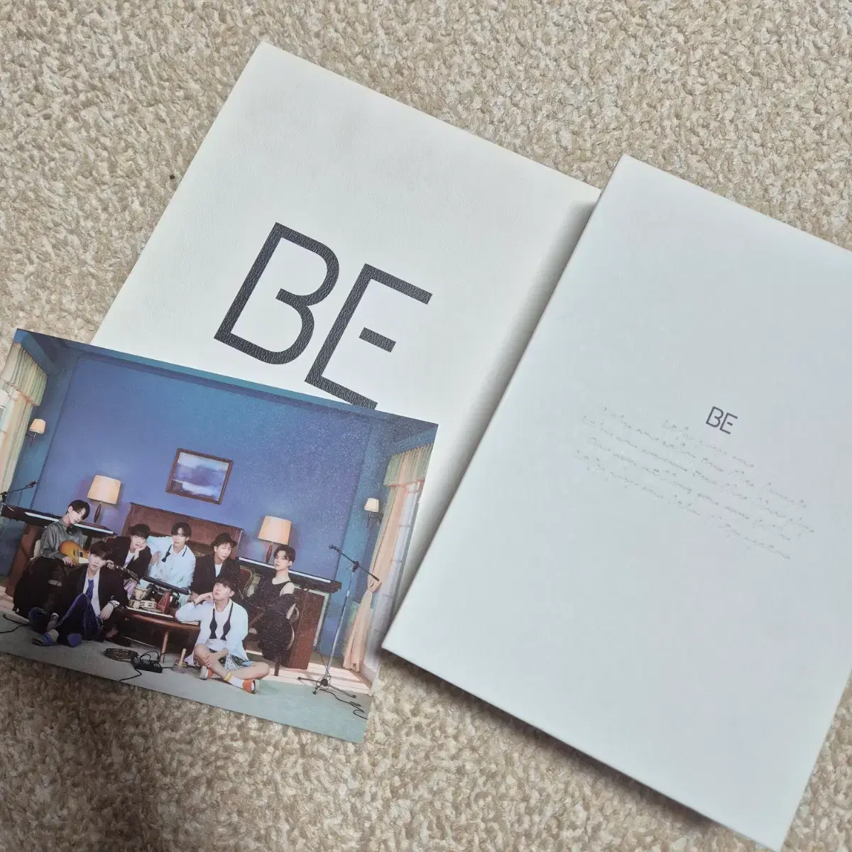 방탄소년단 BTS 앨범 [BE] 풀구성 + 줄노트 특전 + 단체포카