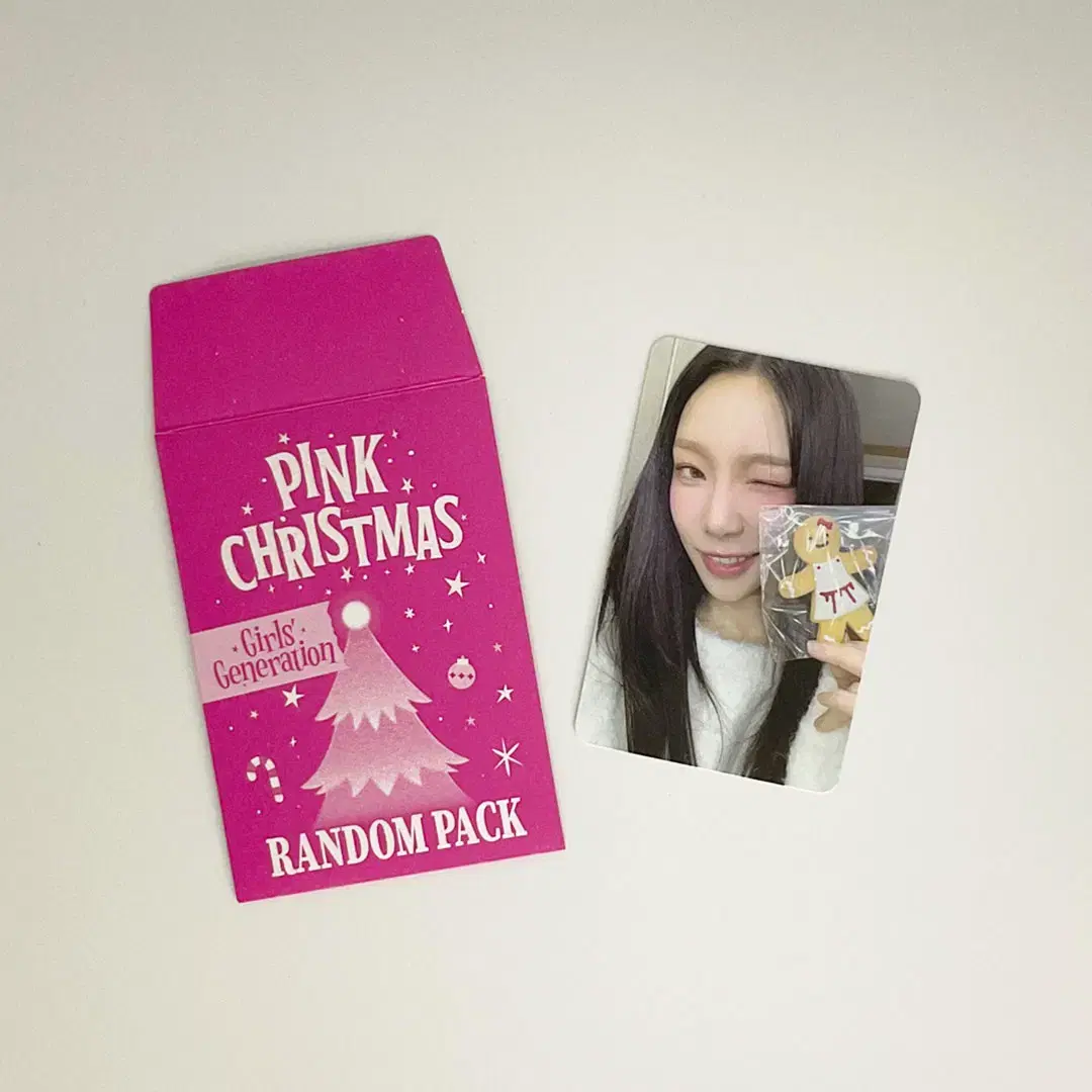 소녀시대 태연 2023 핑크크리스마스 포토카드 포카