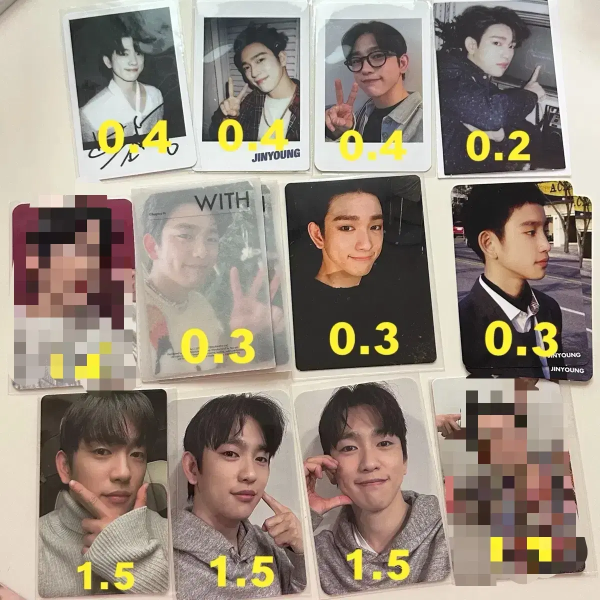 갓세븐 진영 박진영 포카