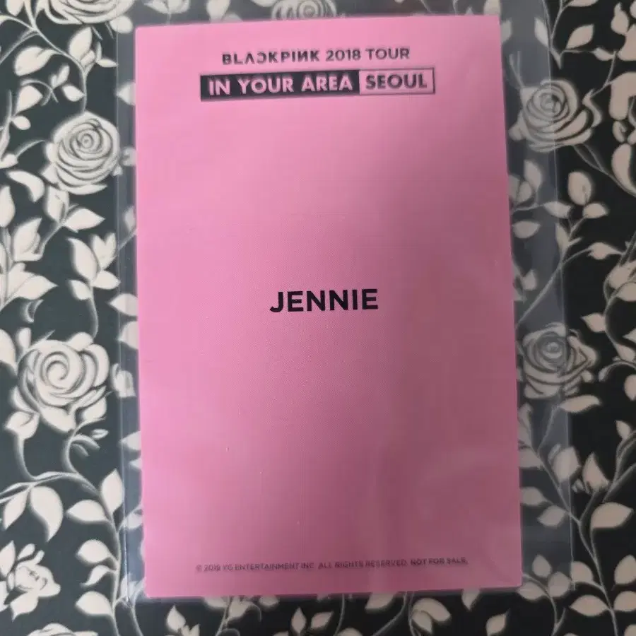 블랙핑크 블핑 포토카드 포카 제니 jennie 2018 서울 투어 DVD 2