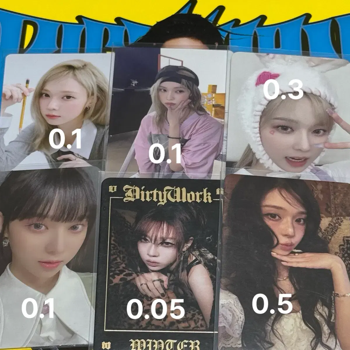 전멤버 다 있어요) 에스파 포카 판매 3